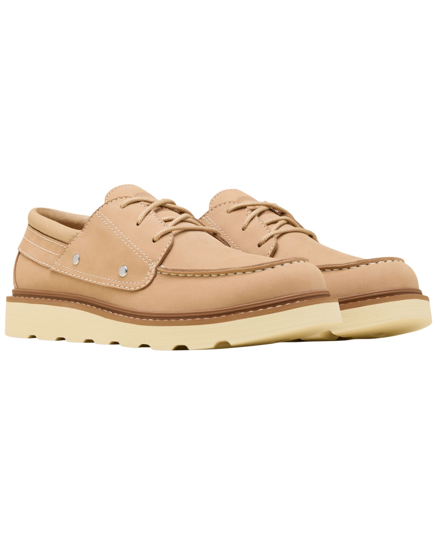 Обувь Sorel Men's Slabtown Mariner Round-Toe Shoes, цвет: Светло-коричневый / Бархатный рыжевато-коричневый — фото 5