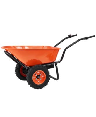 Heavy-Duty Electric Wheelbarrow with 7 Cu.Ft Capacity & Dual Wheels