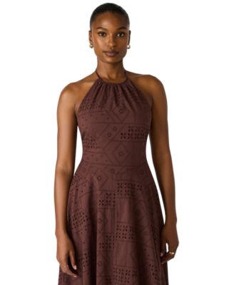 Women's Dalina Halter Neck Eyelet Dress