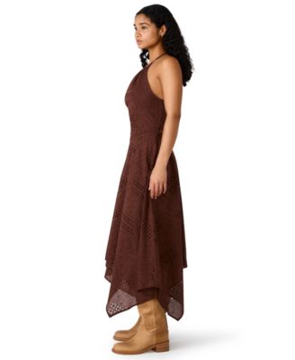Women's Dalina Halter Neck Eyelet Dress