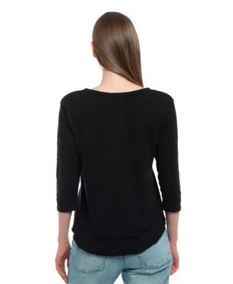 Women's 3/4 Sleeve Mock Layer Tee