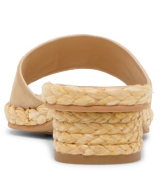 Women's Dixi Slide-Low Raffia Heel Dress Sandals