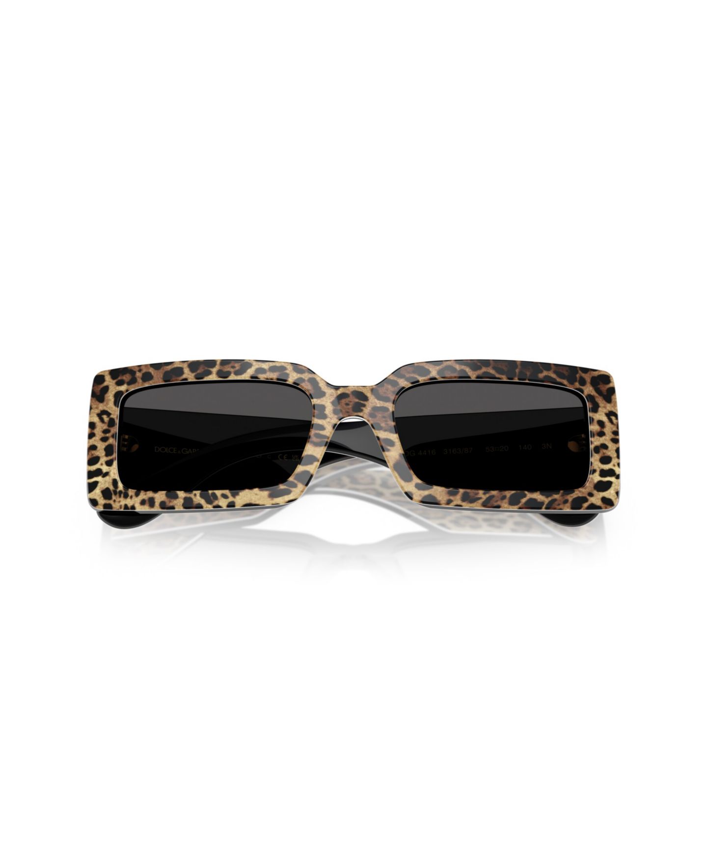 Женские солнцезащитные очки Dolce&Gabbana Rectangle Sunglasses, DG4416, цвет: Синий белый — фото 8