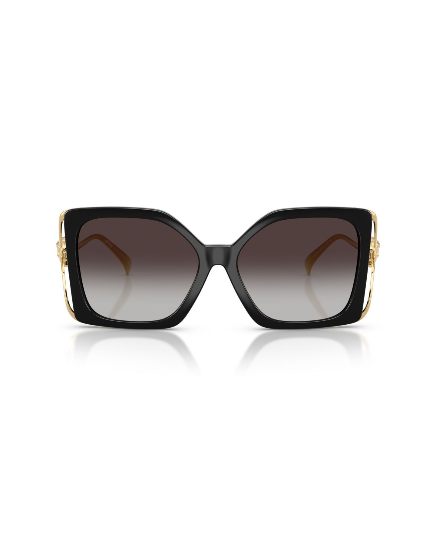 Женские солнцезащитные очки Versace Square Sunglasses, VE4502U, цвет: Чёрный — фото 3