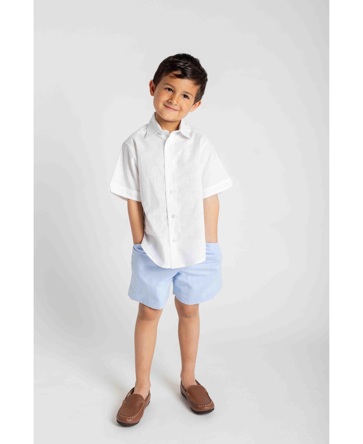 Florence Eiseman Toddler Boy Linen Look Short