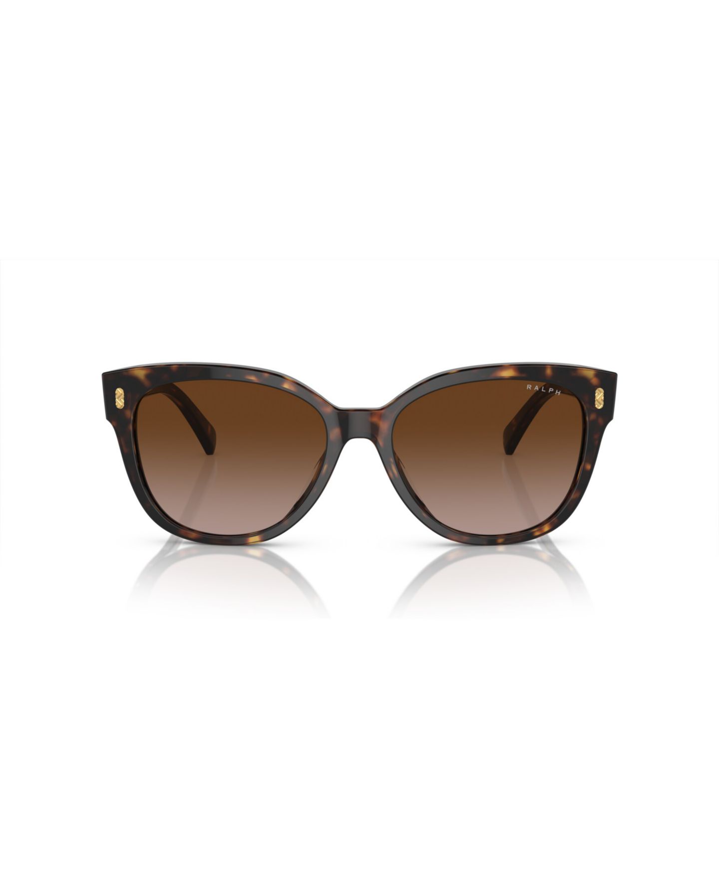 Женские солнцезащитные очки Ralph by Ralph Lauren Cat Eye Sunglasses, RA5305U, цвет: Чёрный гавана — фото 2