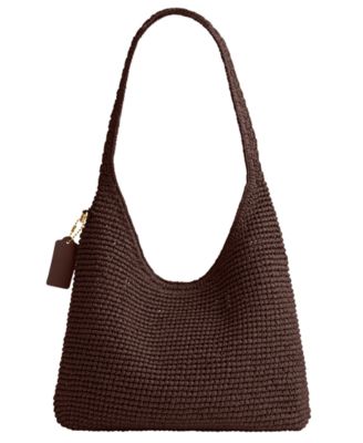 Brooklyn Medium Straw Shoulder Bag 28