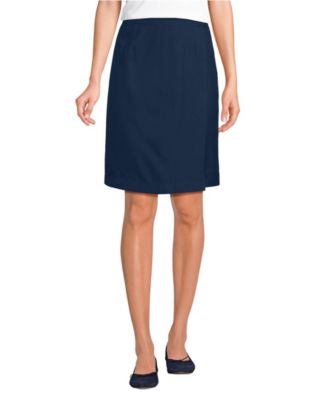 Women's Solid A Line Tab Top of Knee Skort