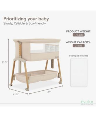 Baby Lullaby Portable Bassinet with wheels