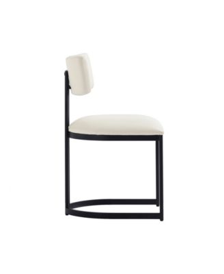 Juno Faux Leather Upholstered Dining Side Chair, Set of 2