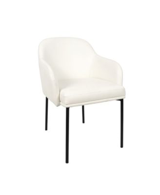 Loft Faux Leather Upholstered Dining Armchairs, Set of 2