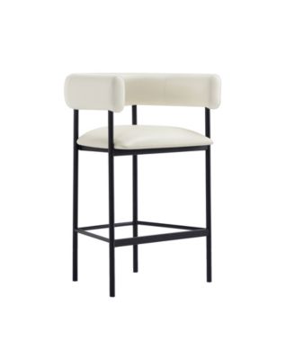 Onda 35.8" Faux Leather Upholstered Counter Stool