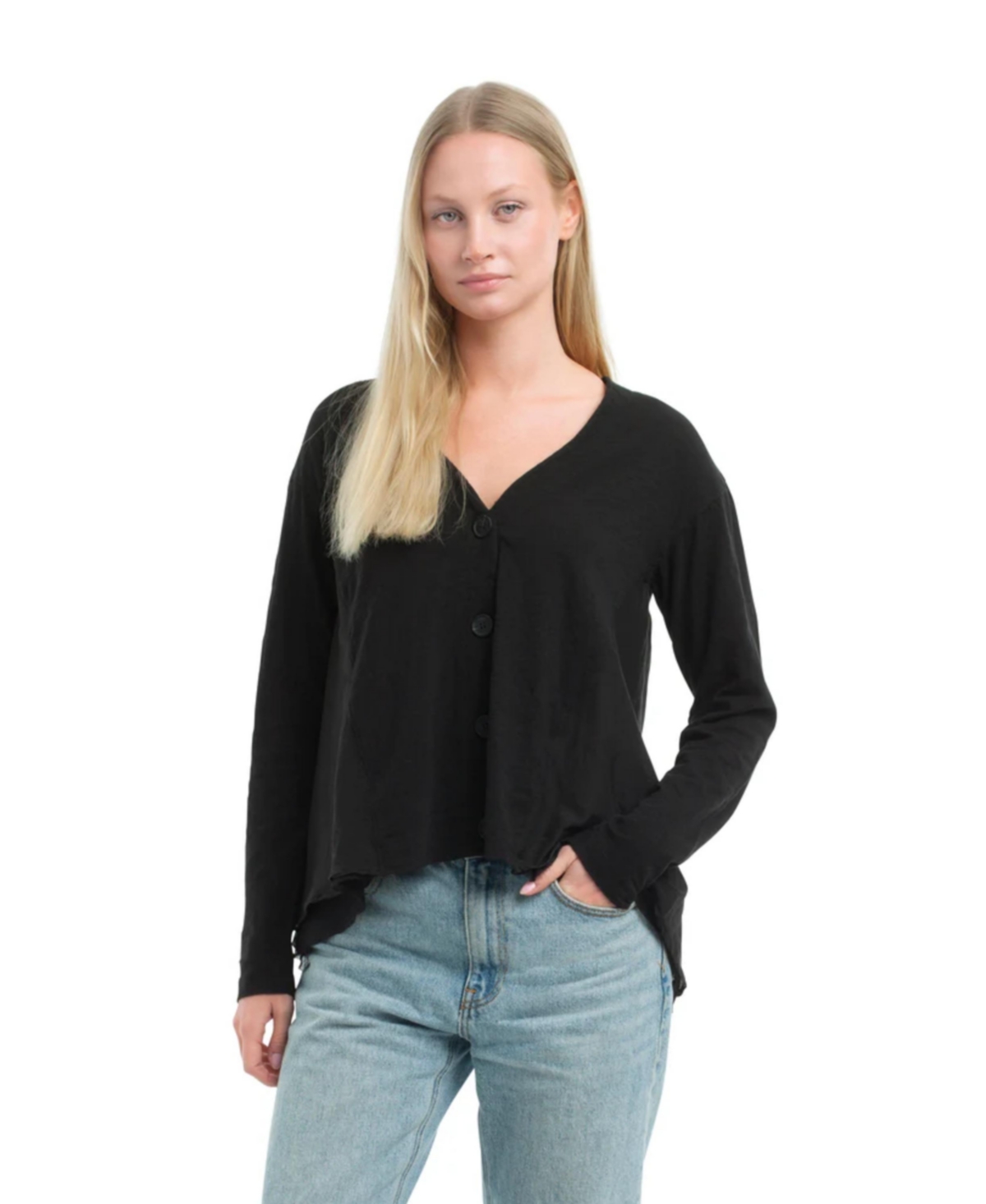 Wilt Clothing Women's Button Front Mixed Cardigan