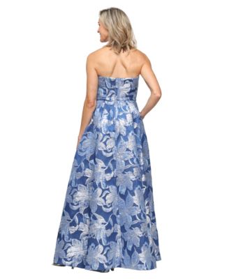 Women's Cold-Shoulder Strapless Ball Gown