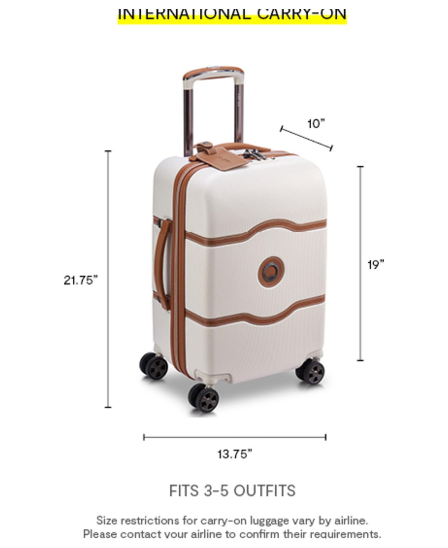 Чемодан Delsey Paris Delsey Chatelet Air 2.0 International Carry-on Spinner, цвет: Ангора — фото 4