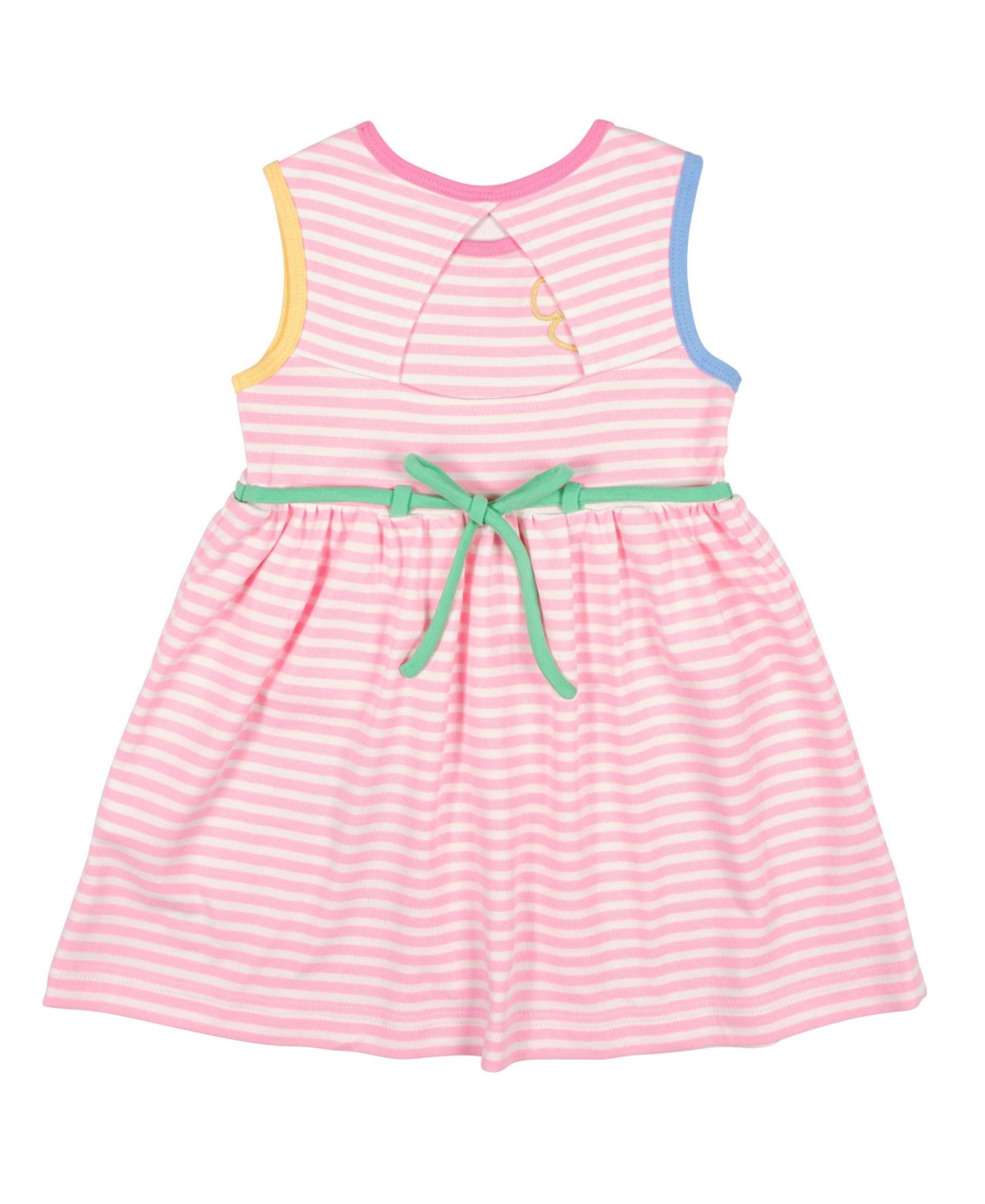 Florence Eiseman Little Girls Stripe Knit Dress With Flowers