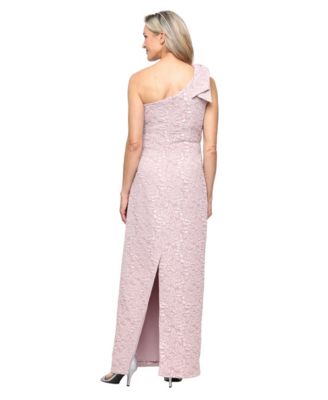 Petite One-Shoulder Ball Gown