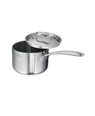 Utsava Tri-Ply Clad Stainless Steel 2.2-Quart Covered Saucepan