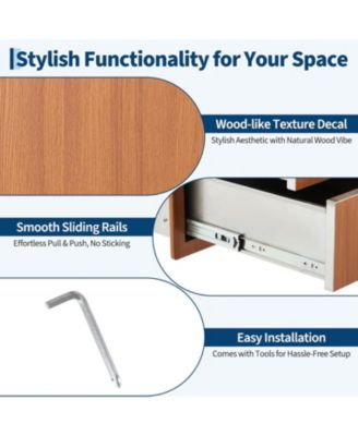 PeakPursuit Stainless Steel Outdoor Kitchen Door Drawer Combo - Triple Drawers & Access Door, Propane Storage & Adjustable Garbage Ring