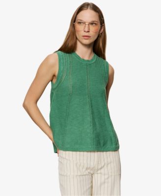 Petite Crewneck Sleeveless Sweater