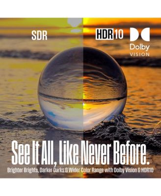 50" Roku Smart TV 4K UHD QLED, HDR10+, 60Hz,  Dolby Vision, Wi-Fi, Apple HomeKit, Alexa & Google Assistant Compatible