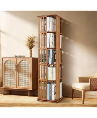 360° Rotating Narrow Bookshelf for Home