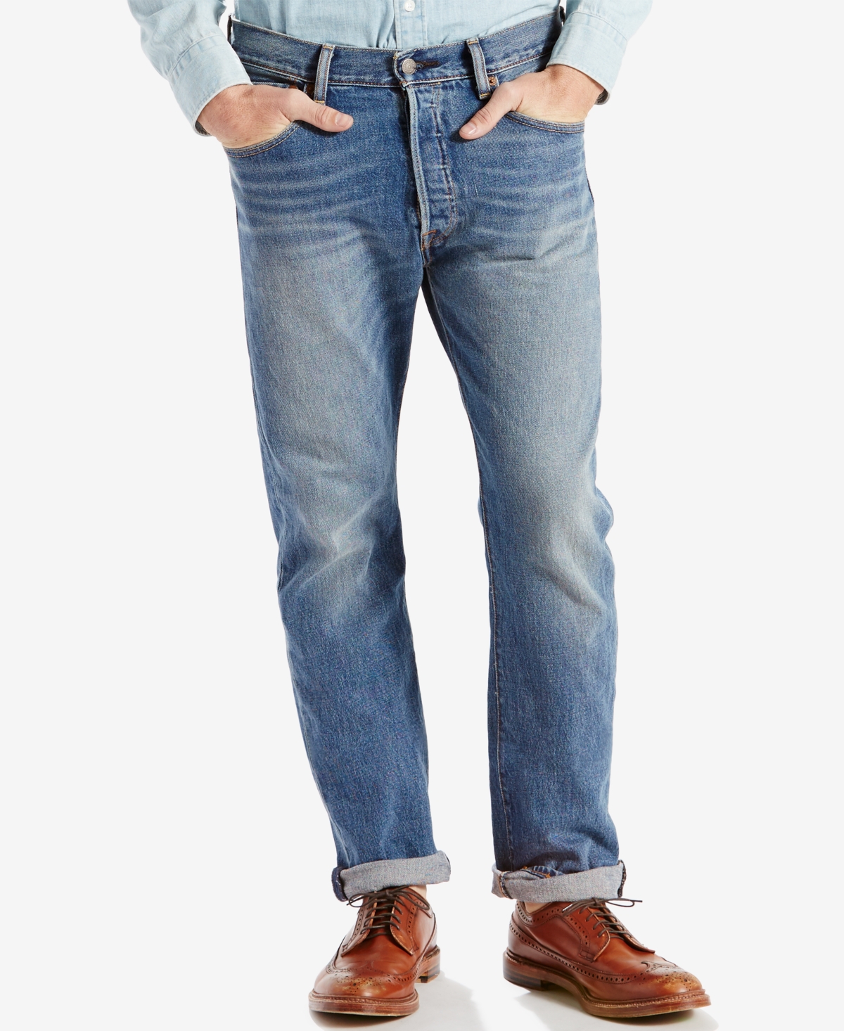 Men's 501 Original Fit Button Fly Stretch Jeans - The Ben Stretch