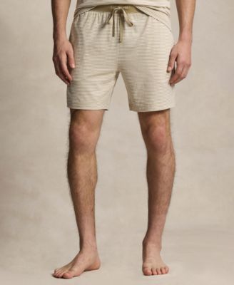 Men's Ribbed Drawstring Pajama Shorts