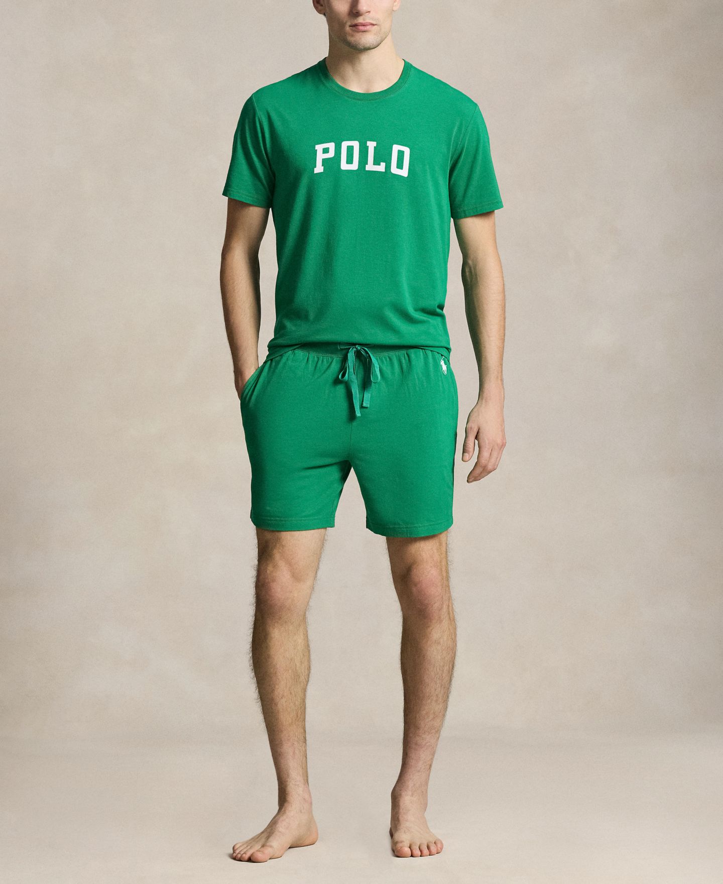 Пижамные шорты Regular-Fit для мужчин — Polo Ralph Lauren, цвет: Белый — фото 2