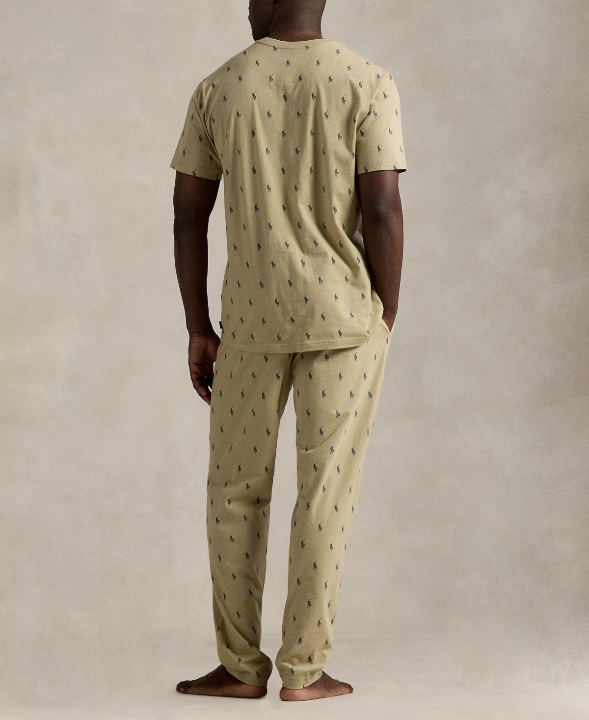 Мужские Polo Ralph Lauren Men's Crewneck T-Shirt and Pajama Pants, 2-Piece Set — фото 5