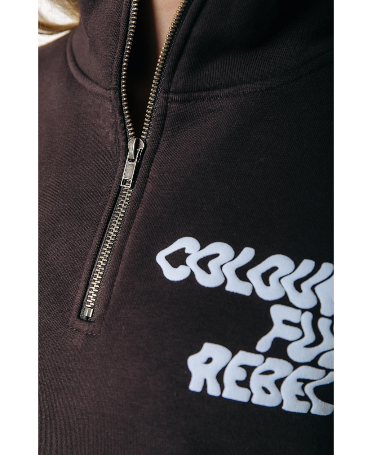 Colourful Rebel Women's Uni Logo Wave Zip Sweat