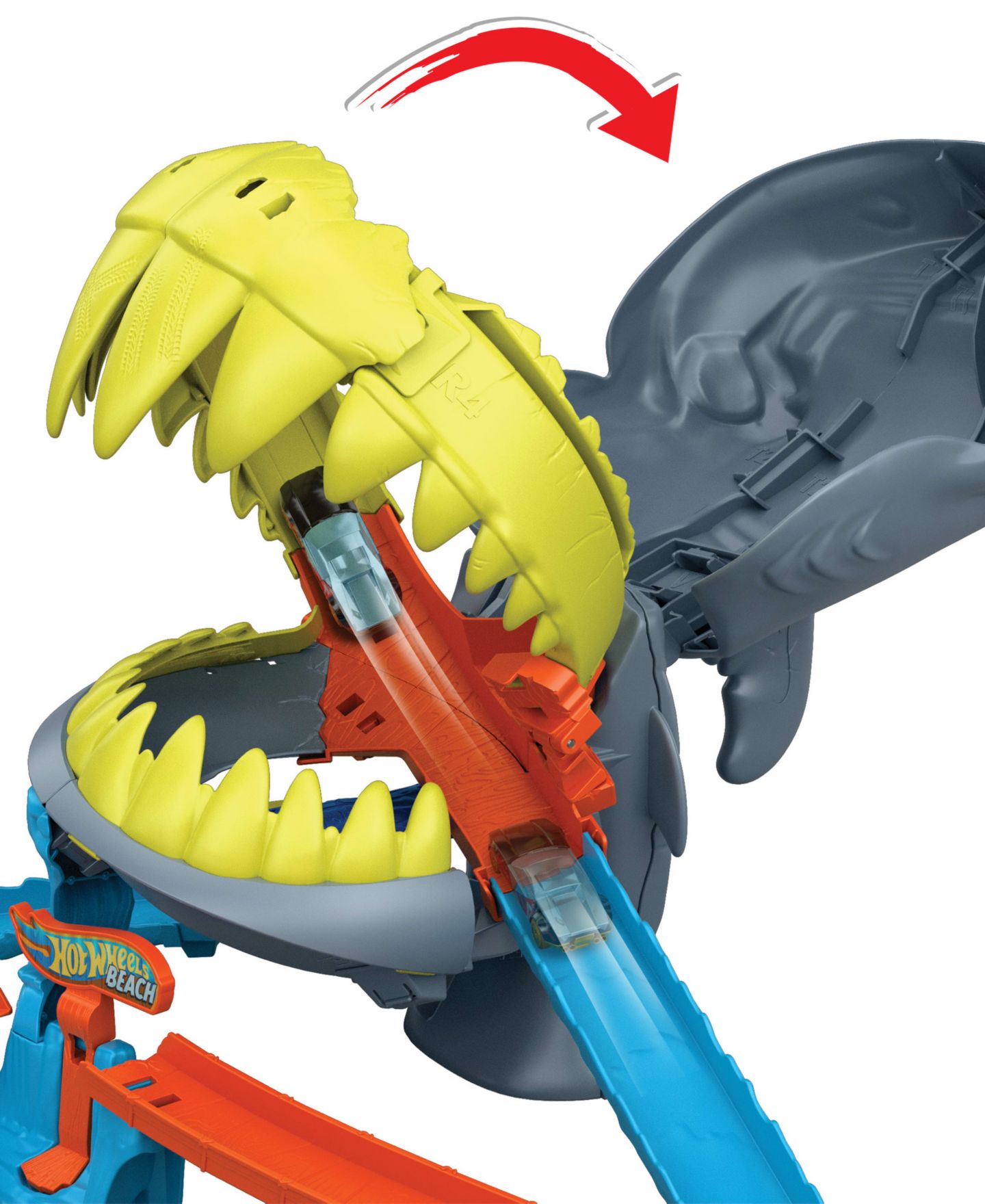 Детский игровой набор Hot Wheels City Shark Chomp Beach Playset — фото 5