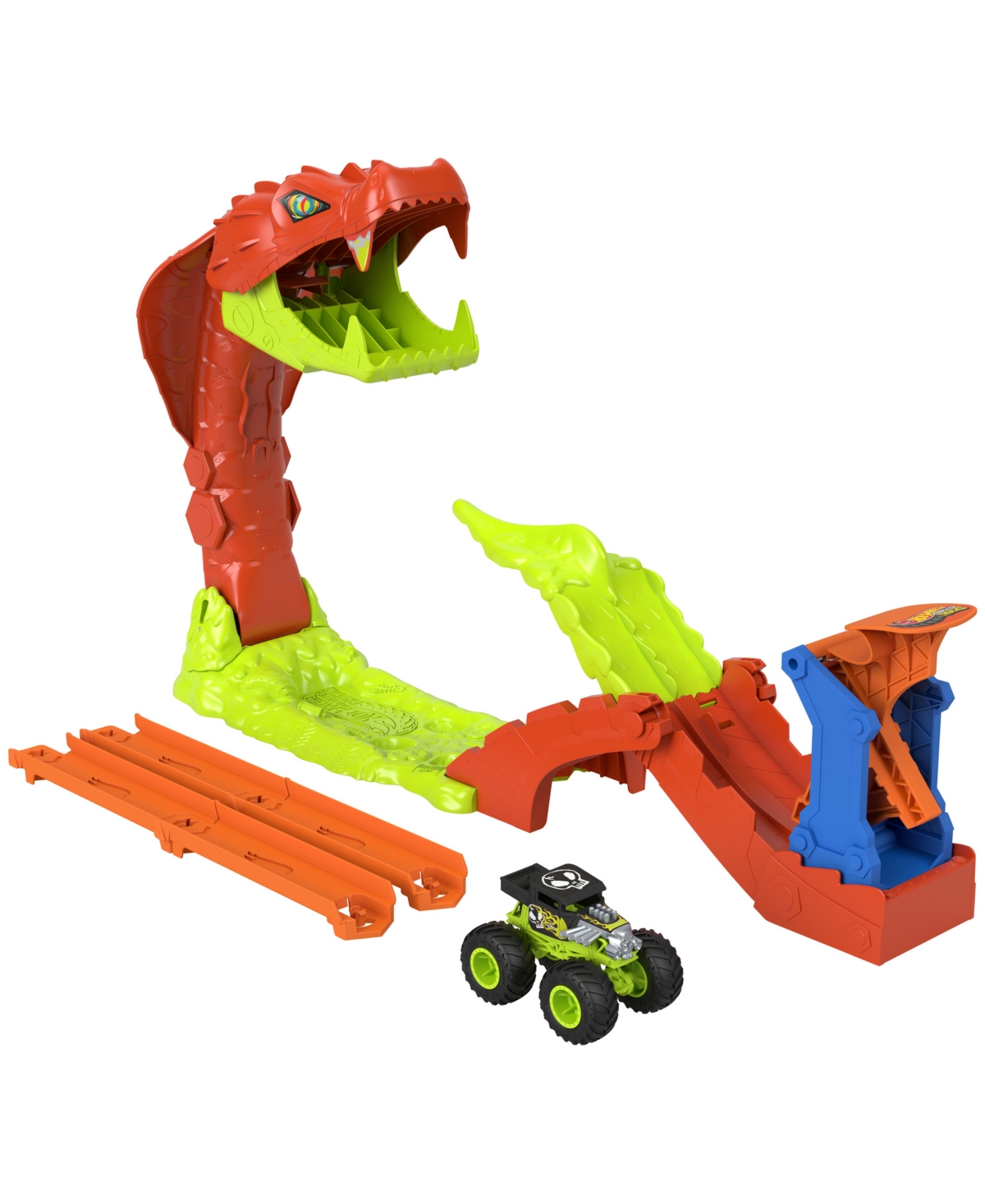 Hot Wheels Monster Trucks Snake Slam Takedown Playset
