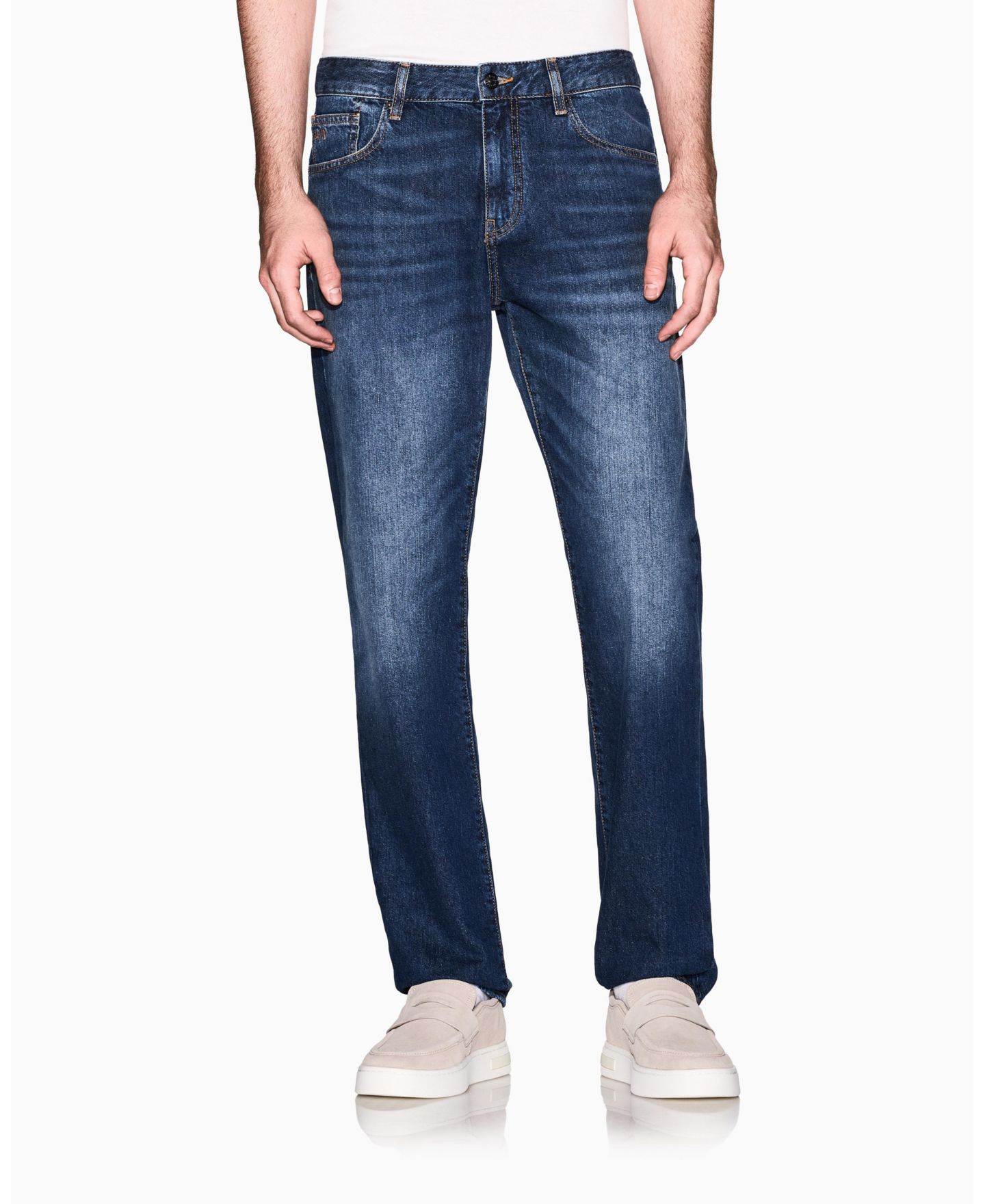 Мужские прямые джинсы A|X Armani Exchange J16, цвет: Синий джинсовый — фото 1