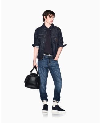 Men's Short Sleeve Zipper Polo Shirt