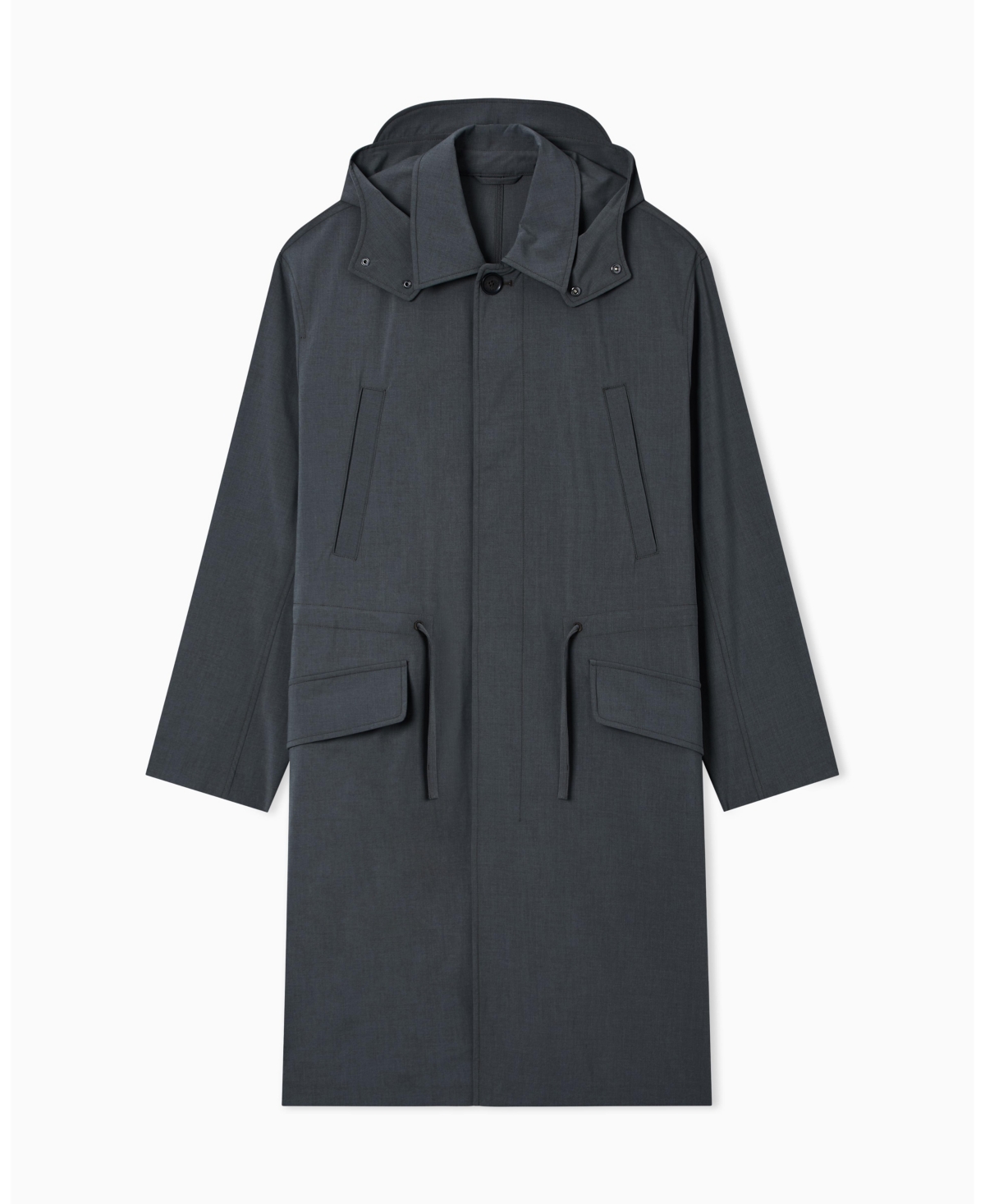 A|X Armani Exchange Men's Wool Mix Trench Coat