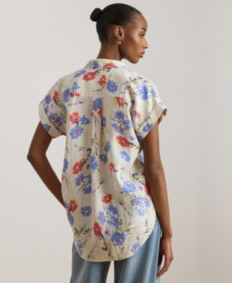 Petite Broono Floral Short-Sleeve Shirt