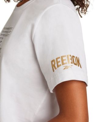 Women's Cropped Basketball Graphic T-Shirt