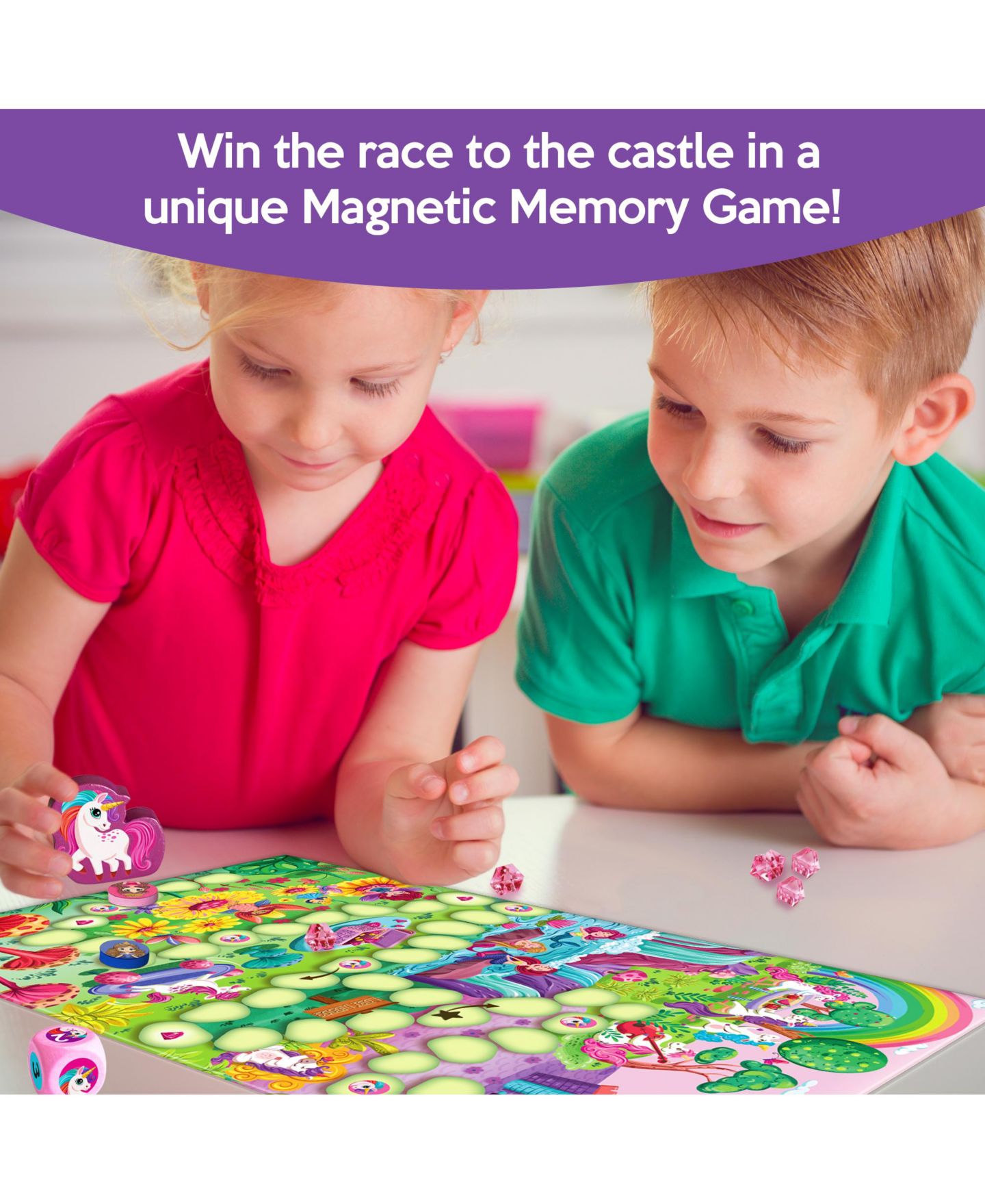 Детская настольная игра Chalk & Chuckles The Princess Race Magnetic Strategy Board Game, Ages 4+ — фото 2