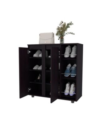 Gitano Shoe Storage Cabinet with Enclosed & Open Shelves