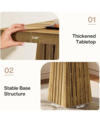 37.4" High Square Bar Table, Bistro Pub Table for Dining Room, Kitchen, Cocktail, Coffee, Living Room, Small Space