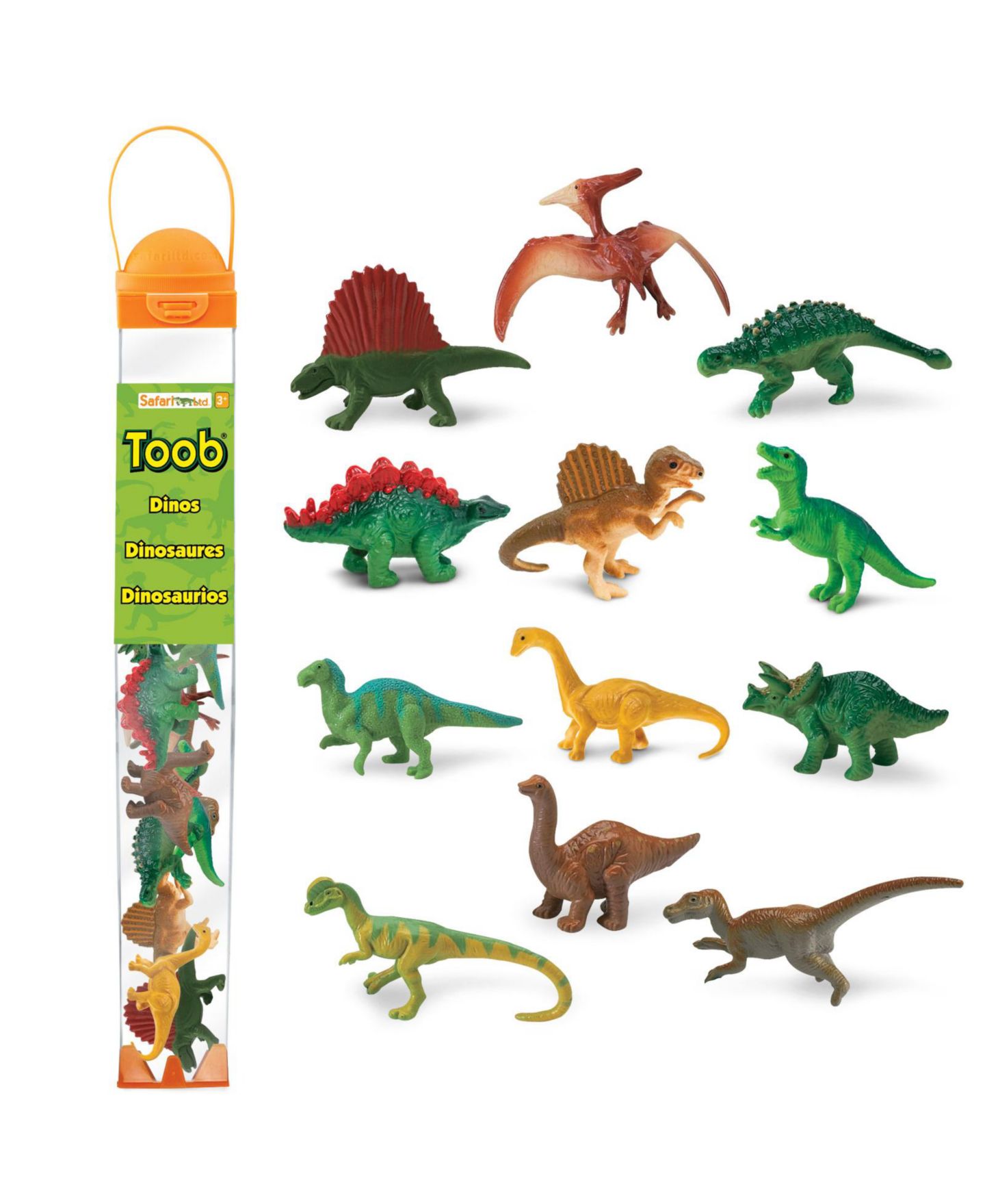 Детские фигурки Safari Ltd. Prehistoric Times Dinosaurs 12-Piece Figurine Set, Ages 3+ — фото 1