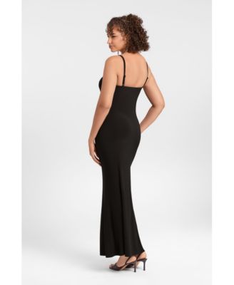 Women's Sculpting Shapewear Scoop Neck Cami Maxi Dress