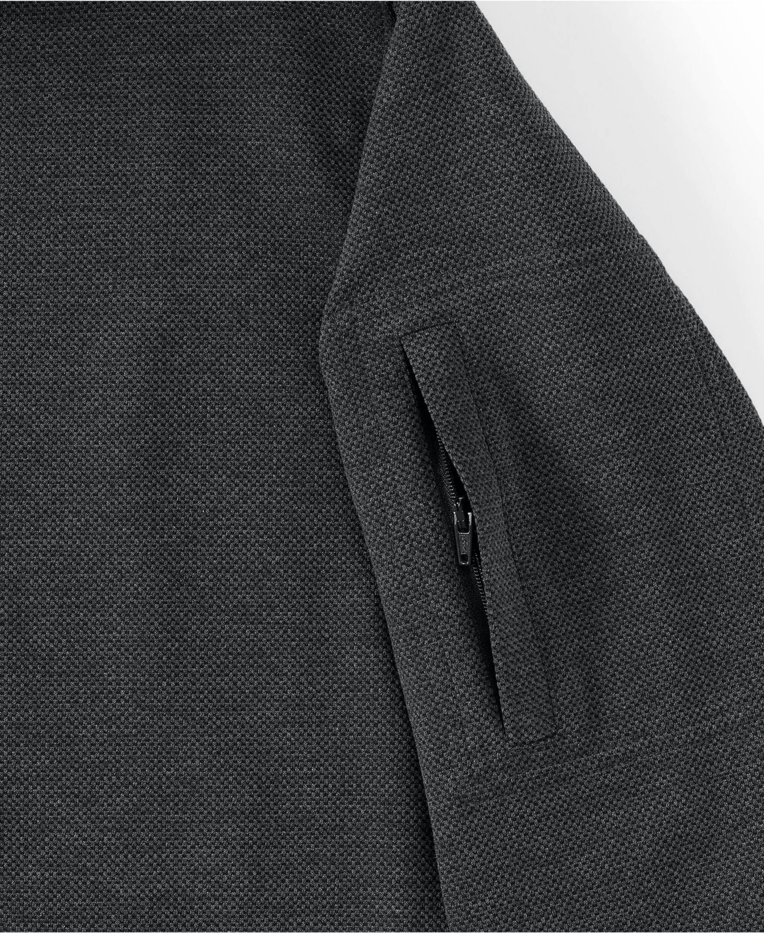 Men's Long Sleeve Cooling Performance Pique Quarter Zip