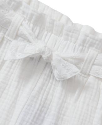 Girls Woven Belted Pull On Short