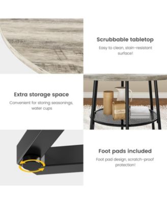 Kitchen Table Round Dining Table for 4 39 inch Wood Dining Room Tables for Dining Room, Home Office, Living Room