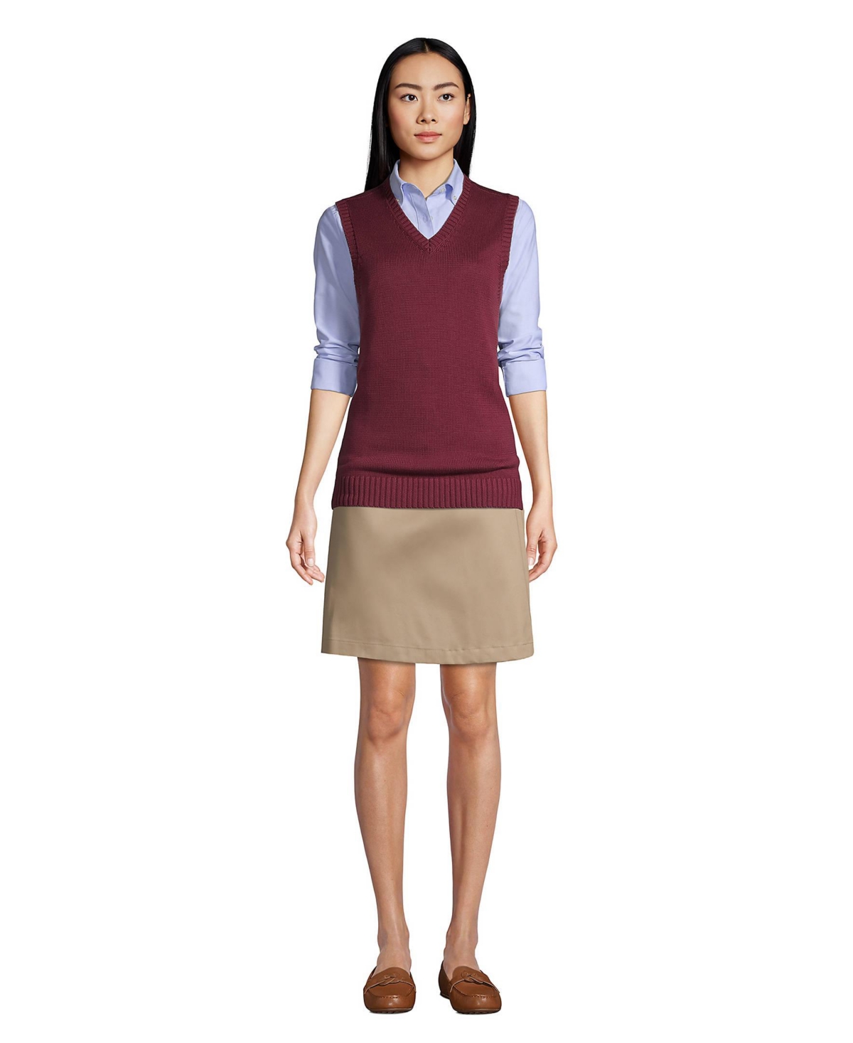 Lands' End Women's Cotton Modal Sweater Vest