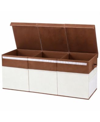 Extra Large Collapsible Storage Chest with Handles for Toys and Clothes