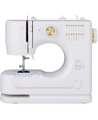 55-Piece Sewing Machine Kit for Beginners, w/ 16 Stitch Patterns, Double Stitching