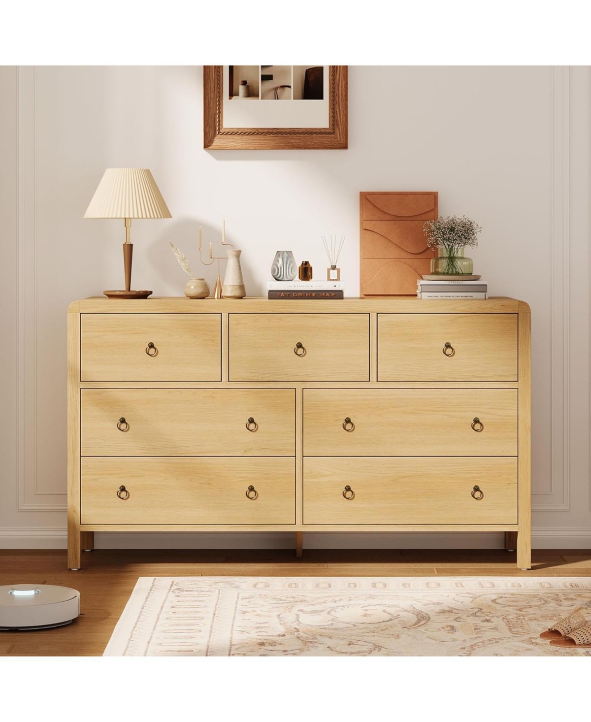 gaomon 7 Drawer Dresser for Bedroom, Chest of Drawers, Closet Dresser Storage Cabinet Organizer for Bedroom, Living Room, Hallway & Office